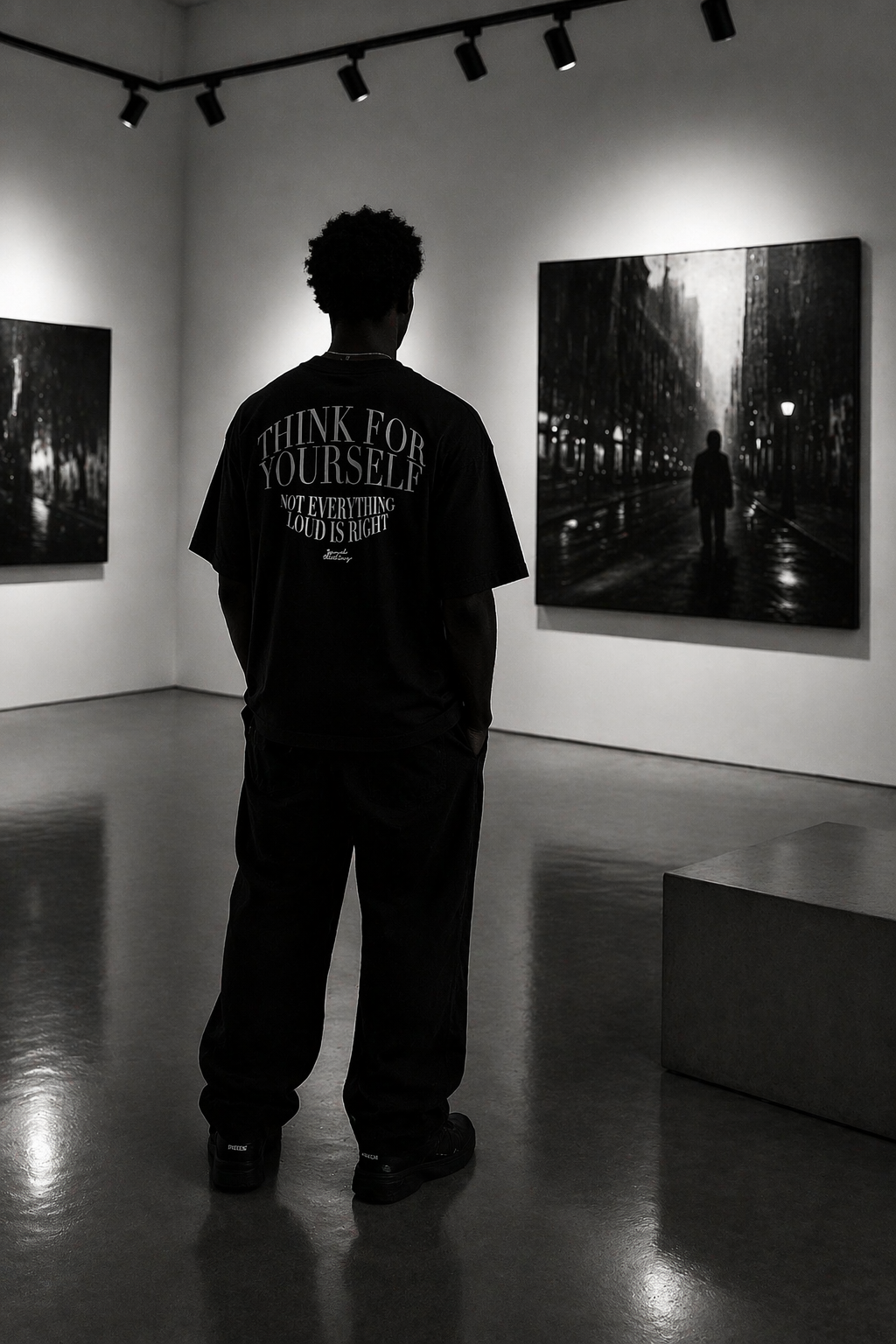 THINK FOR YOURSELF TEE – Heavyweight Oversized Graphic T-Shirt