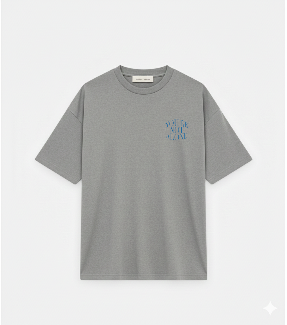 NOT ALONE TEE | 280 GSM heavyweight cotton · Oversized fit · Dropped shoulders