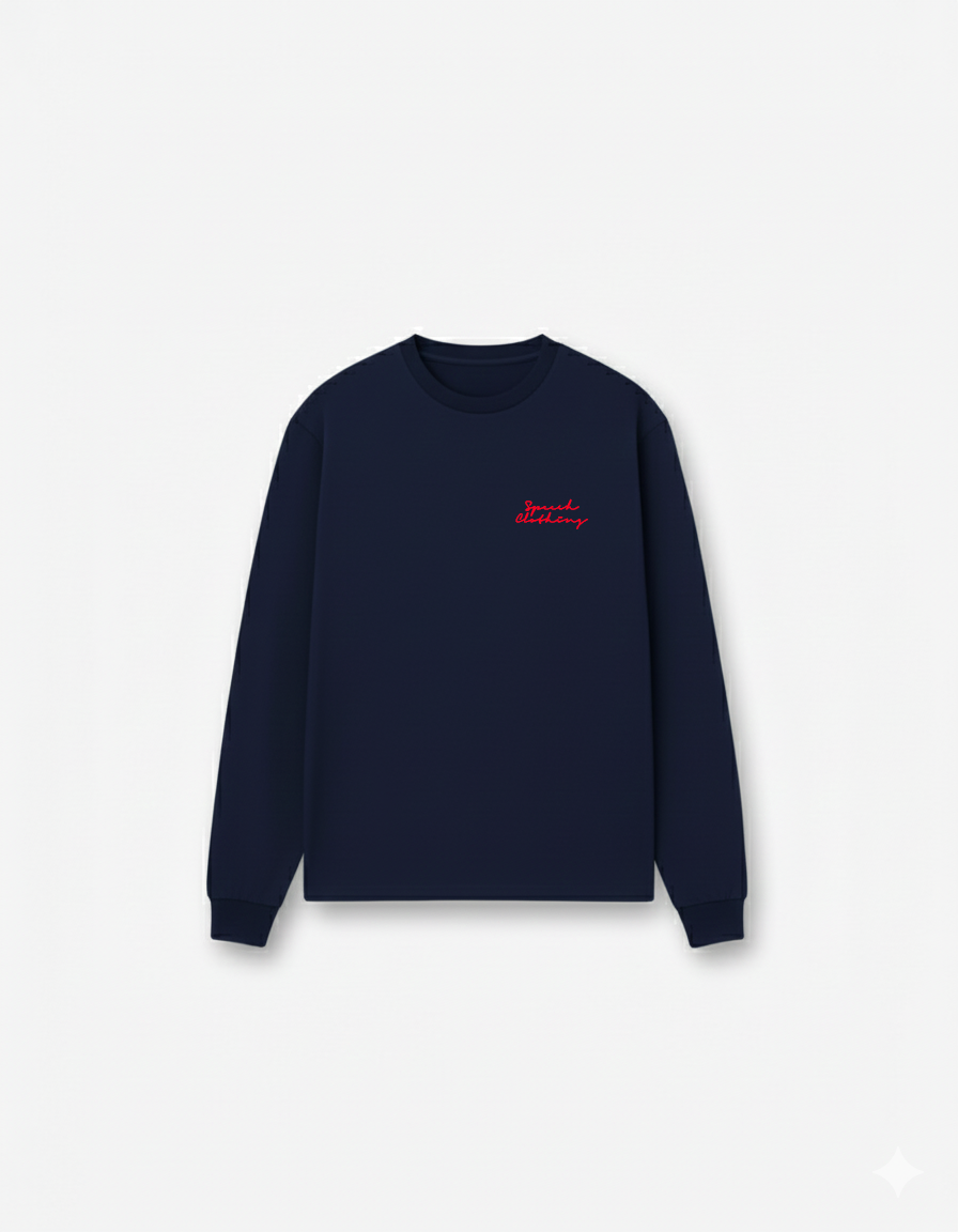 NO RISK LONG-SLEEVE | 280 GSM heavyweight cotton · Oversized fit · Dropped shoulders