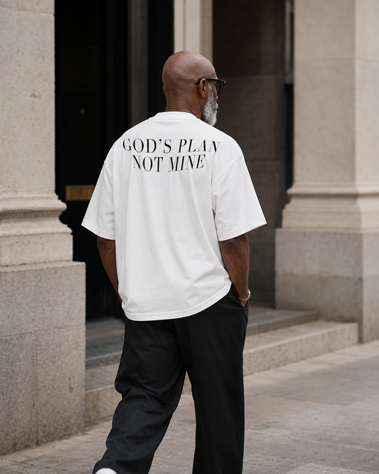 GOD'S PLAN heavyweight oversized T-shirt by SPEECH CLOTHING
