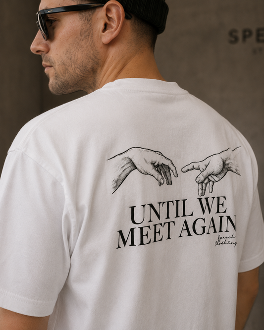 MEET AGAIN heavyweight oversized T-shirt by SPEECH CLOTHING