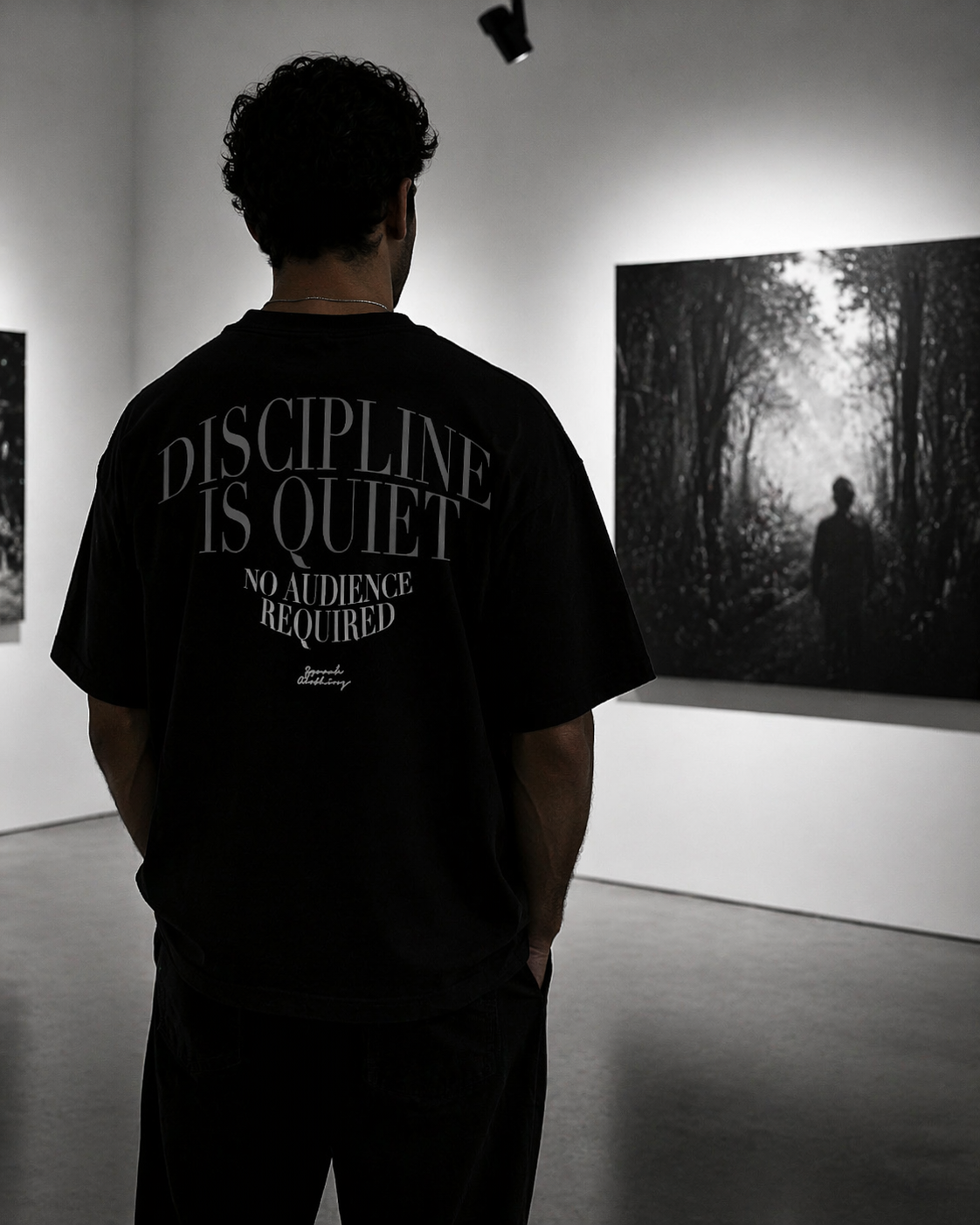 DISCIPLINE IS QUIET TEE – Heavyweight Oversized Streetwear T-Shirt