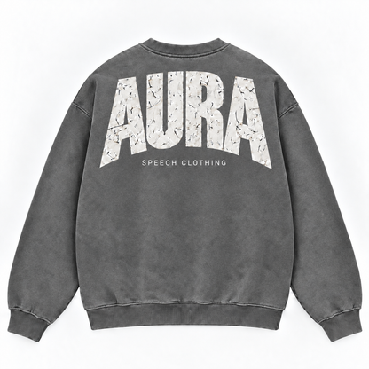 AURA Faded Crew Sweater