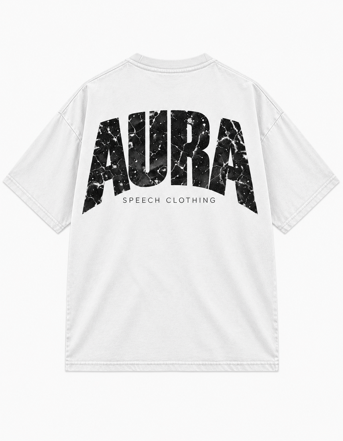 AURA Heavy Tee in White, SPEECH CLOTHING product view.