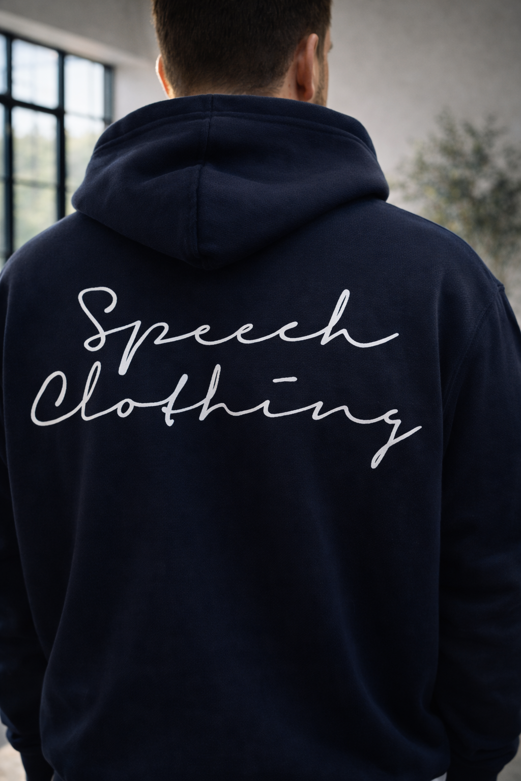 ESSENTIAL LOGO | 350 GSM heavyweight cotton · Oversized hoodie · Dropped shoulders