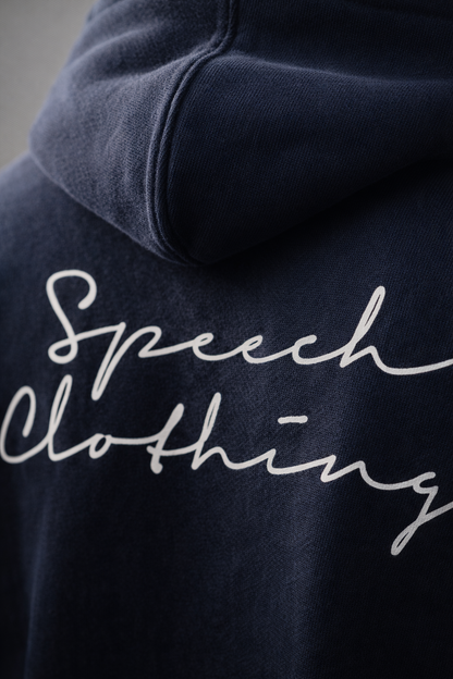 ESSENTIAL LOGO | 350 GSM heavyweight cotton · Oversized hoodie · Dropped shoulders