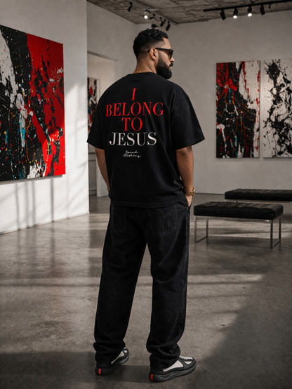 BELIEVER | 280 GSM heavyweight cotton · Oversized fit · Dropped shoulders