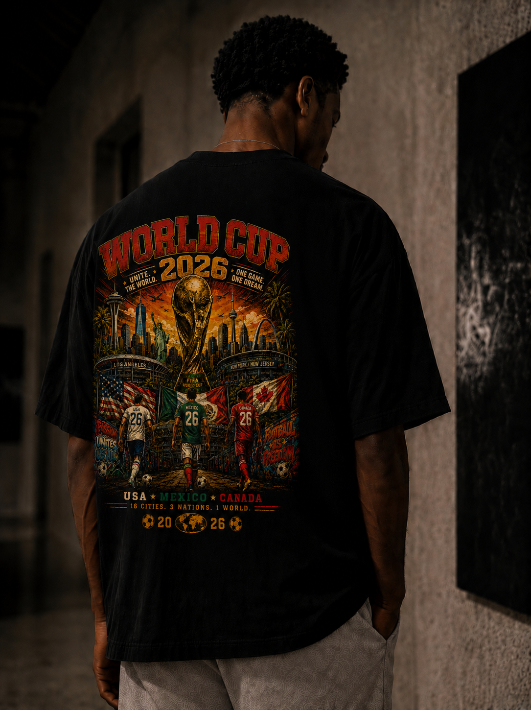 ONE WORLD - 280 GSM heavyweight cotton · Oversized fit · Dropped shoulders | LIMITED EDITION (100 Pieces)