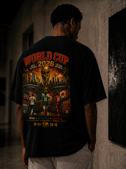 ONE WORLD - 280 GSM heavyweight cotton · Oversized fit · Dropped shoulders | LIMITED EDITION (100 Pieces)