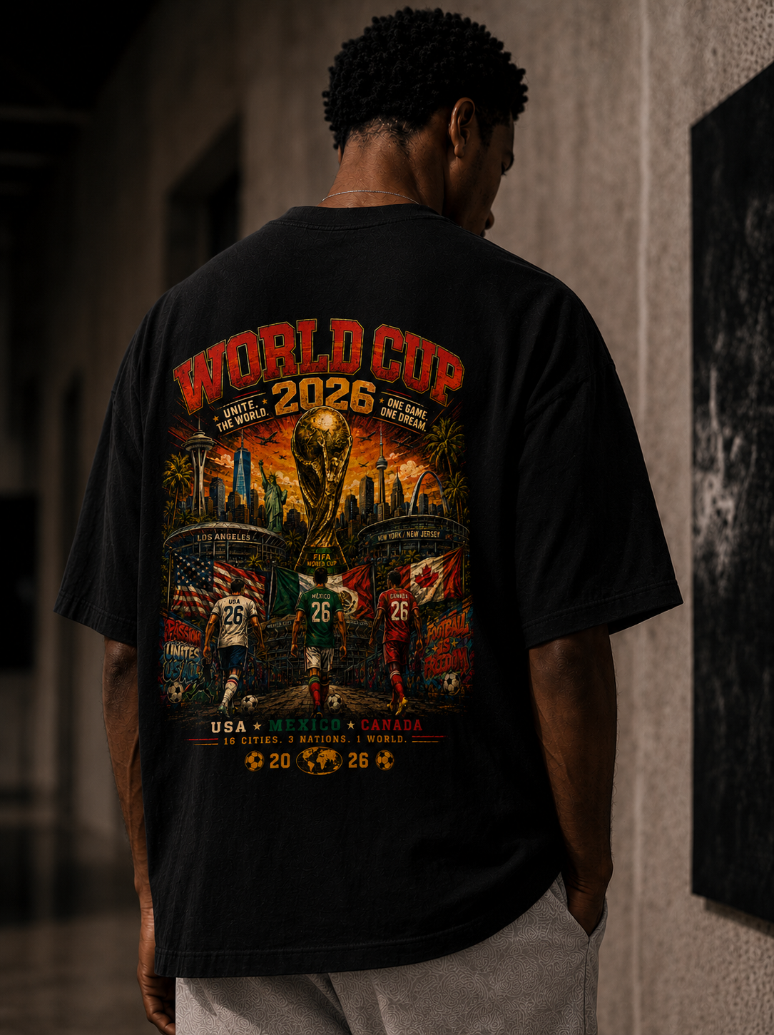 ONE WORLD - 280 GSM heavyweight cotton · Oversized fit · Dropped shoulders | LIMITED EDITION (100 Pieces)
