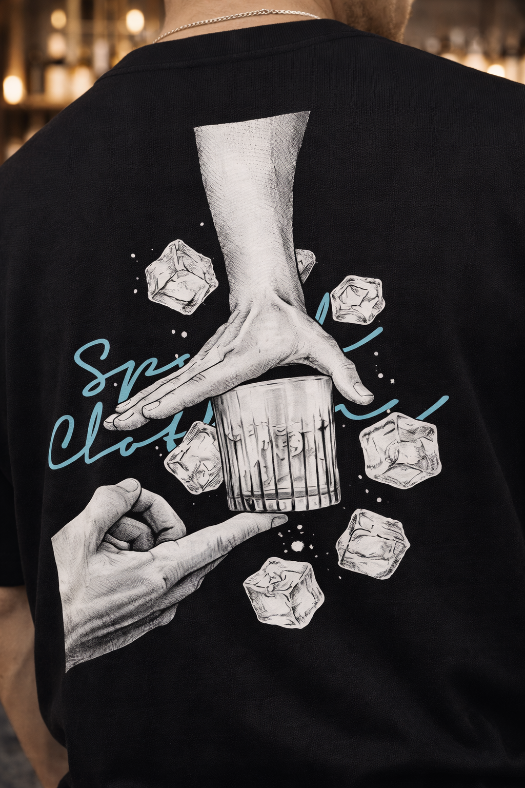 NO ICE | 280 GSM heavyweight cotton · Oversized fit · Dropped shoulders