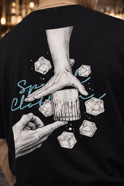 NO ICE | 280 GSM heavyweight cotton · Oversized fit · Dropped shoulders