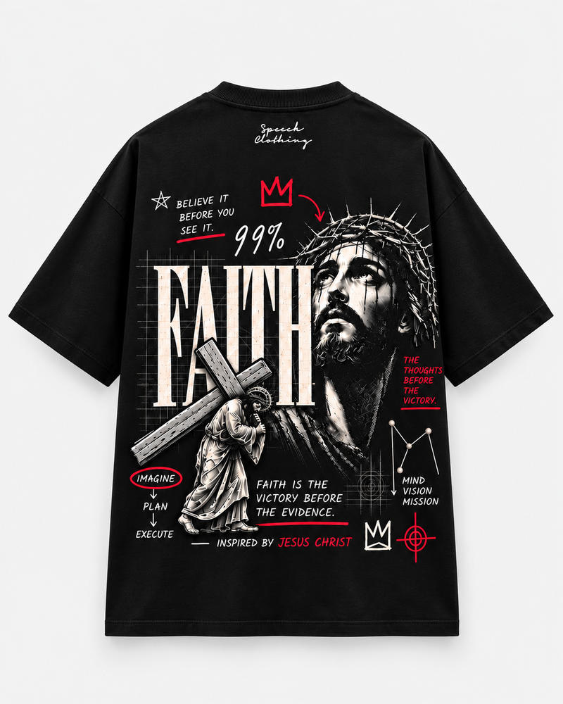 FAITH TEE | Heavyweight Oversized T-Shirt