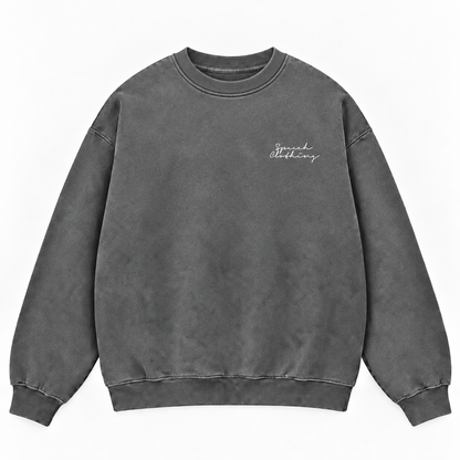 AURA Faded Crew Sweater