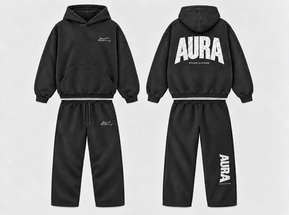 AURA Faded Tracksuit Set