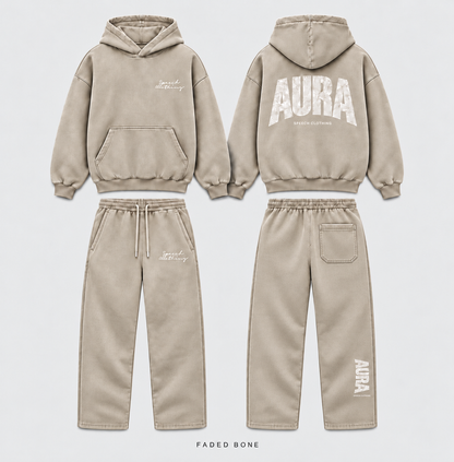 AURA Faded Tracksuit Set