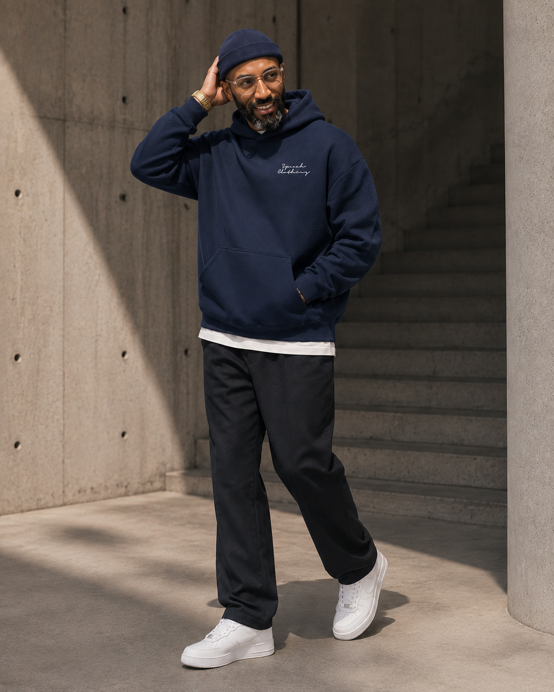 ESSENTIAL LOGO heavyweight oversized hoodie by SPEECH CLOTHING