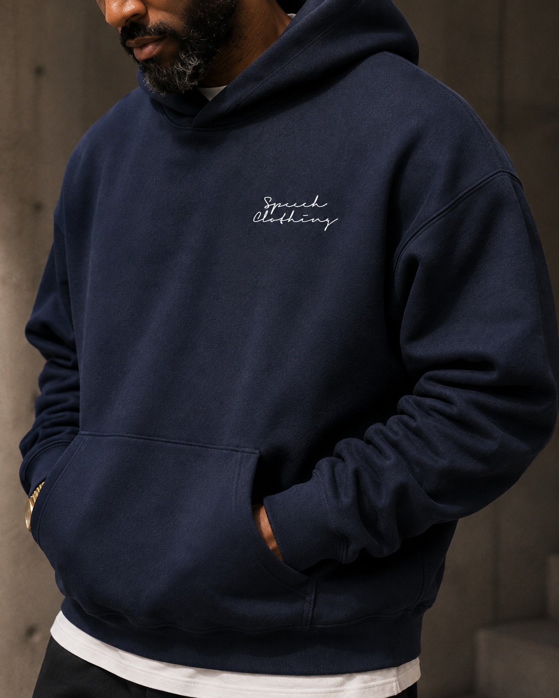 ESSENTIAL LOGO heavyweight oversized hoodie by SPEECH CLOTHING