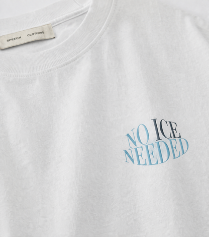 NO ICE | 280 GSM heavyweight cotton · Oversized fit · Dropped shoulders