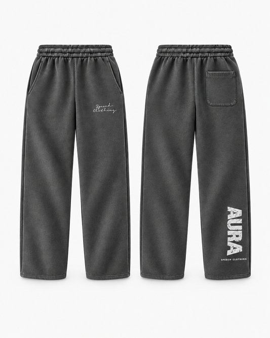AURA Faded Tracksuit Bottoms