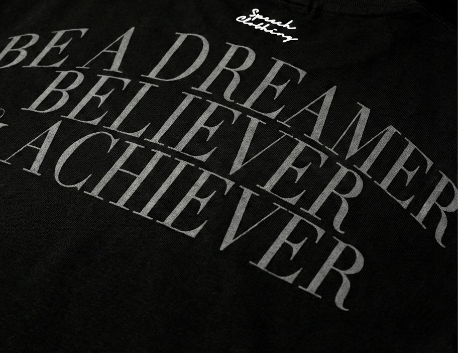 DREAMER - 280 GSM heavyweight cotton · Oversized fit · Dropped shoulders