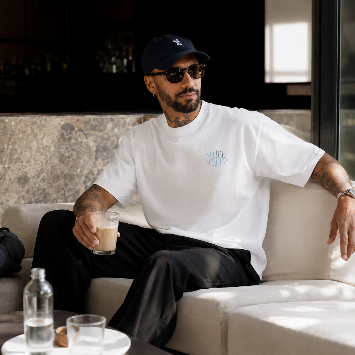 NO ICE heavyweight oversized T-shirt by SPEECH CLOTHING