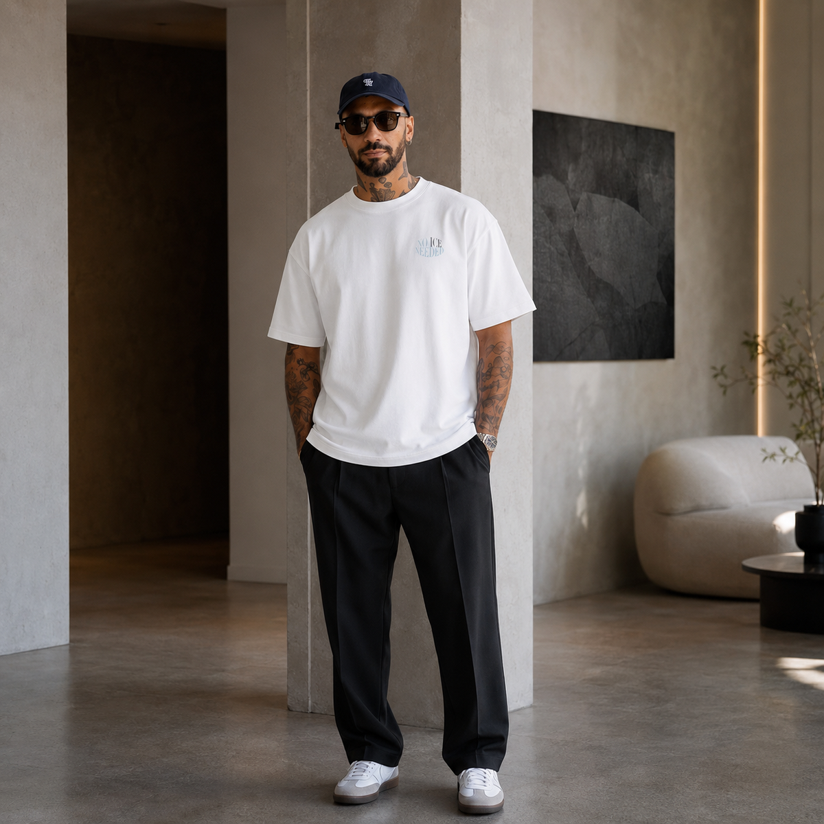 NO ICE heavyweight oversized T-shirt by SPEECH CLOTHING