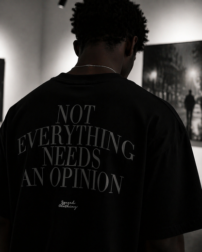 NO OPINION TEE – Heavyweight Oversized Streetwear T-Shirt