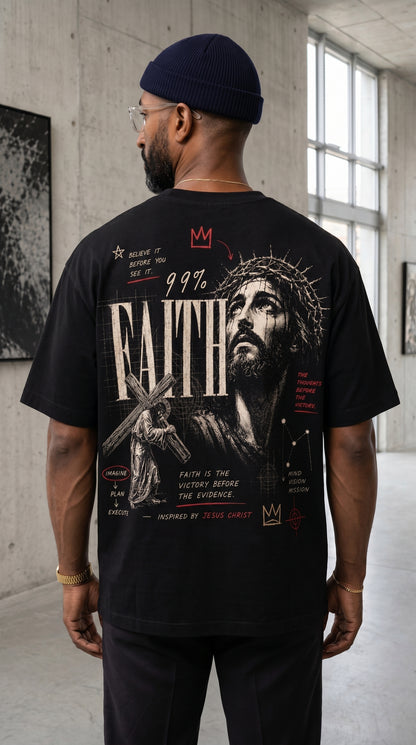 FAITH TEE | 280 GSM Heavyweight Oversized T-Shirt