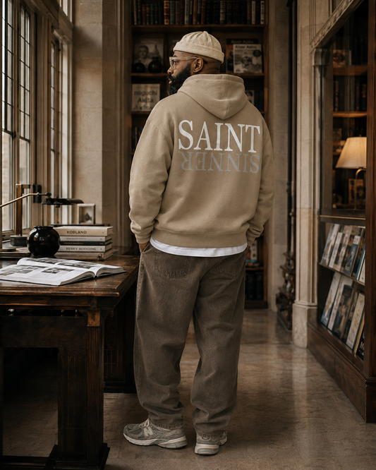 SAINT heavyweight oversized hoodie by SPEECH CLOTHING