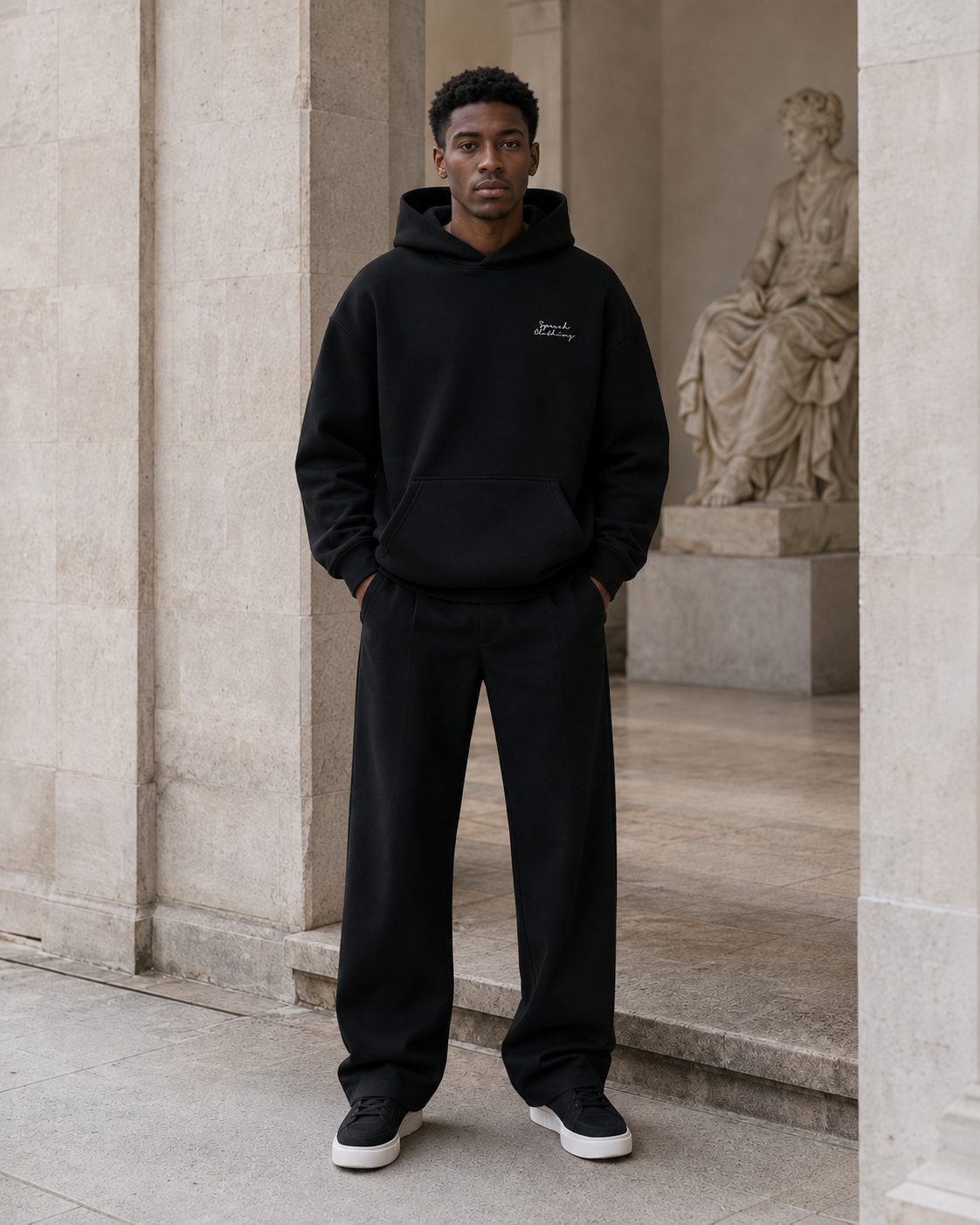 SAINT heavyweight oversized hoodie by SPEECH CLOTHING