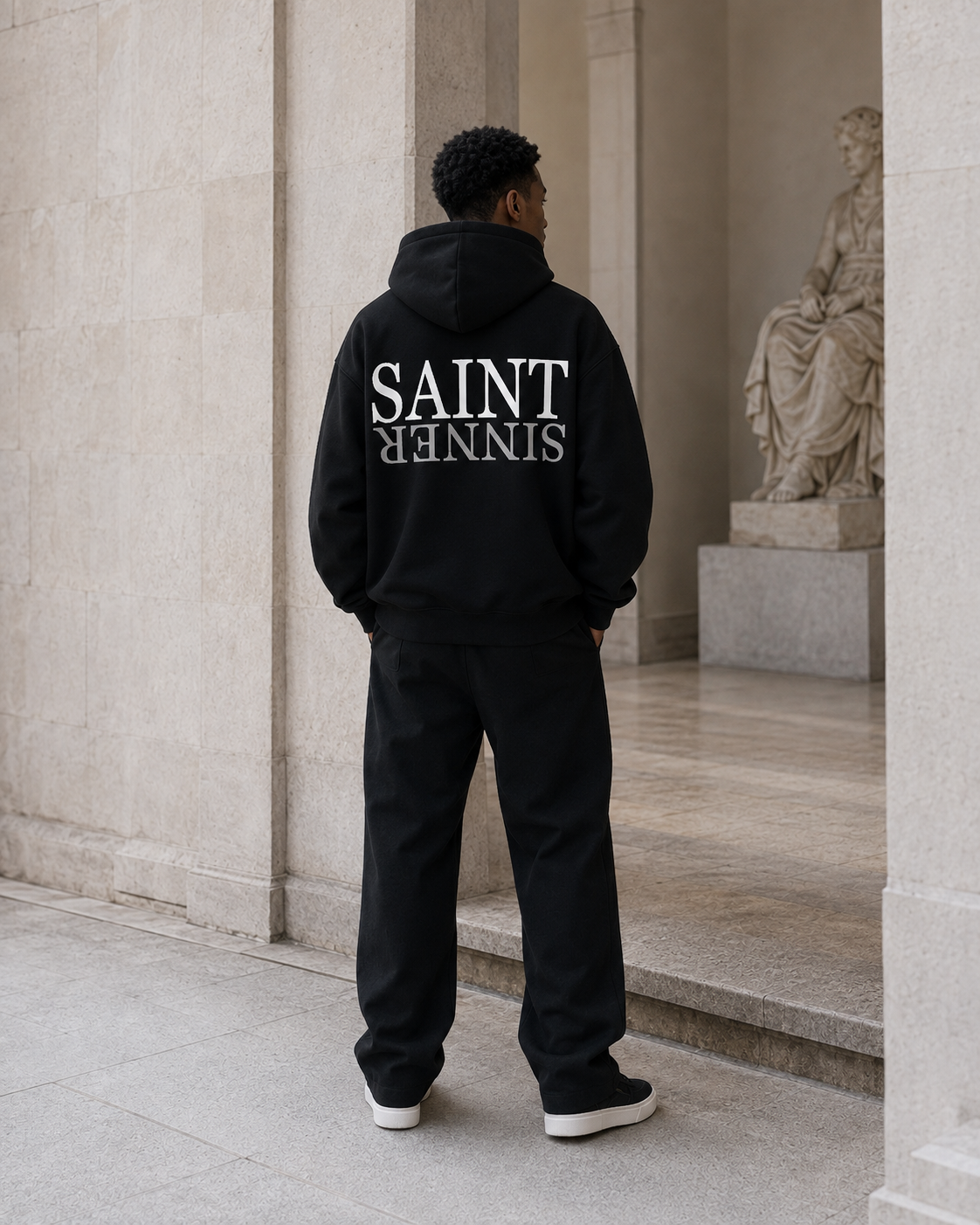 SAINT heavyweight oversized hoodie by SPEECH CLOTHING