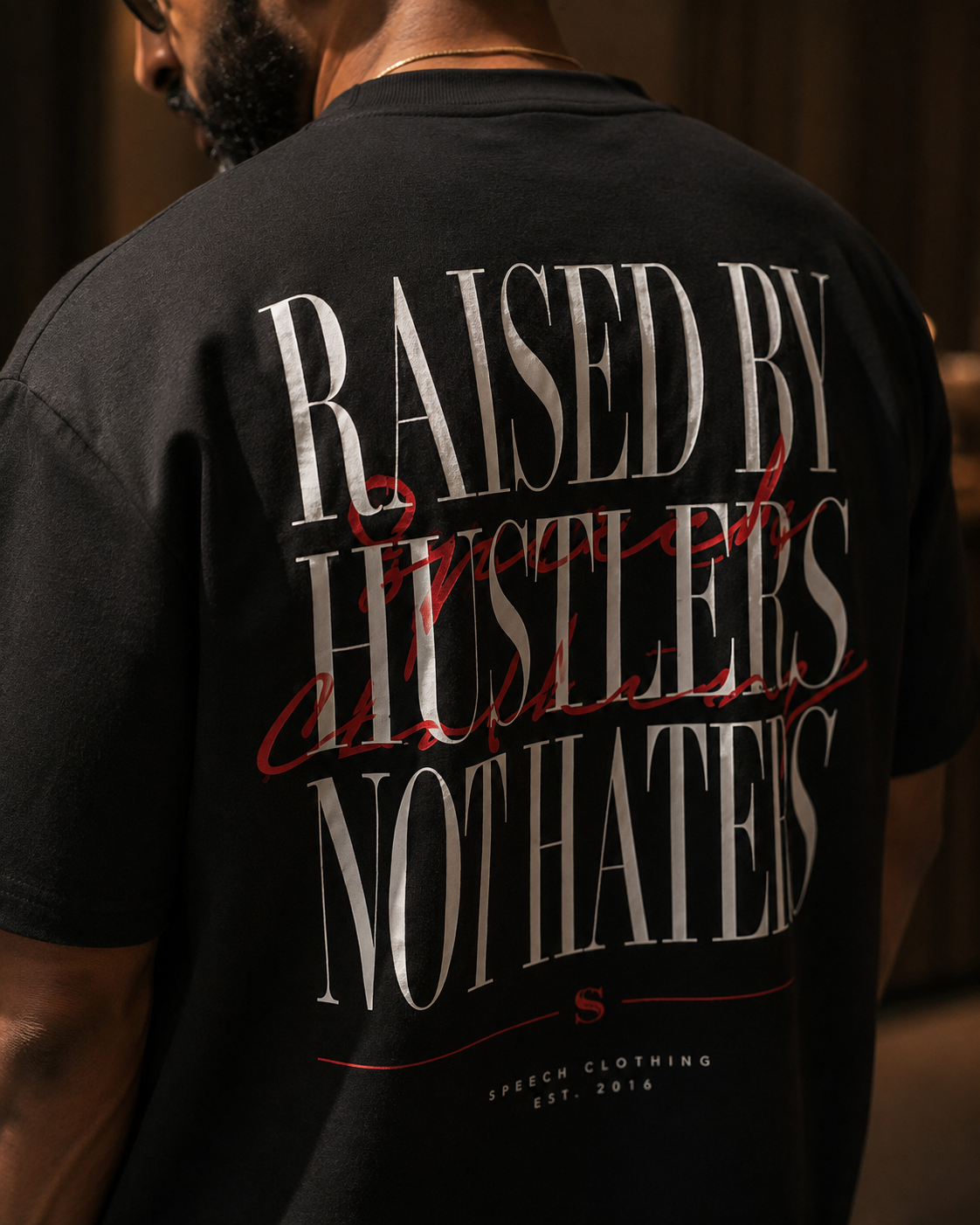 HUSTLER heavyweight oversized T-shirt by SPEECH CLOTHING