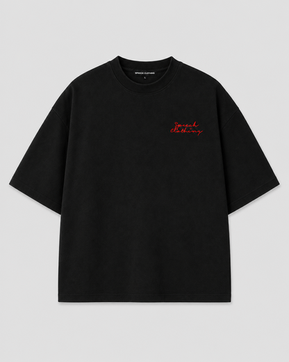 HUSTLER heavyweight oversized T-shirt by SPEECH CLOTHING