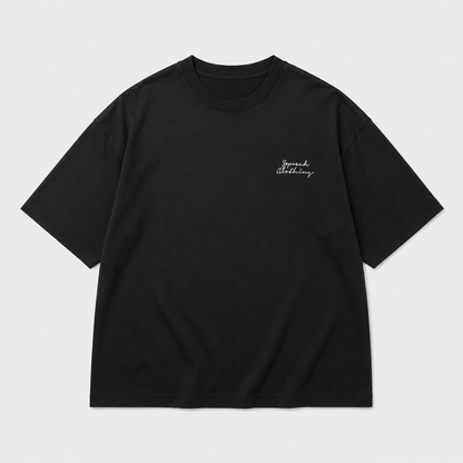 DISCIPLINE IS QUIET TEE heavyweight oversized T-shirt by SPEECH CLOTHING