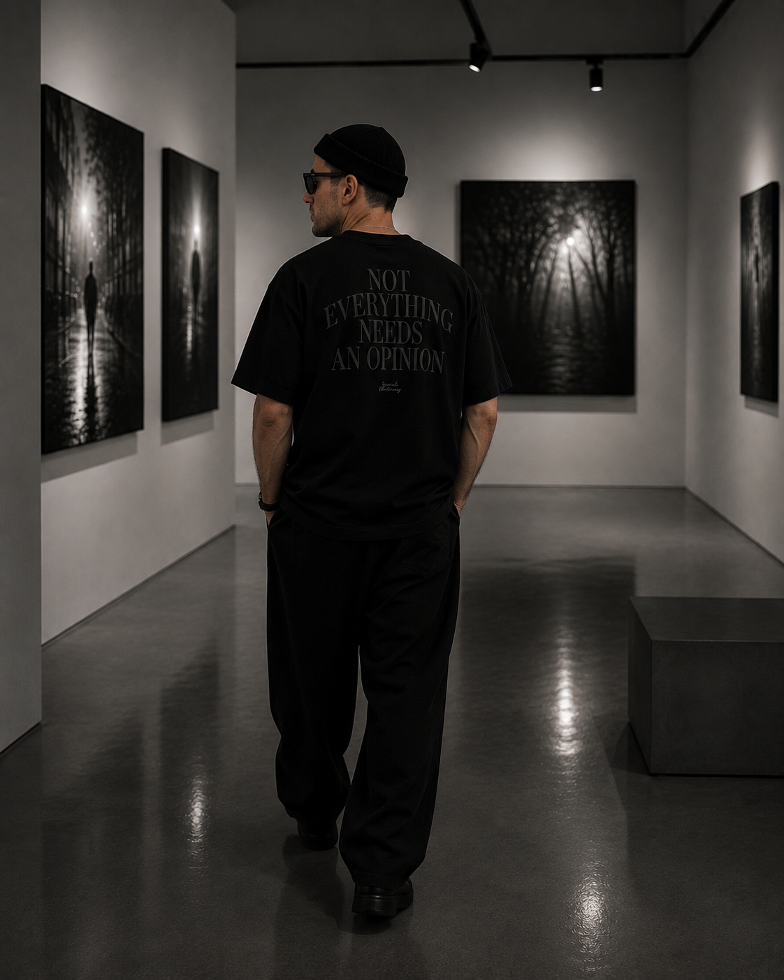 NO OPINION TEE heavyweight oversized T-shirt by SPEECH CLOTHING