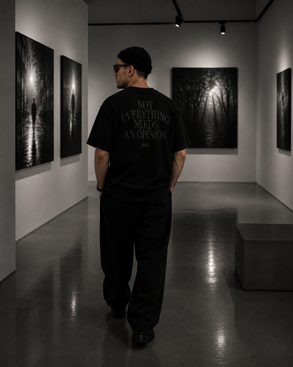 NO OPINION TEE heavyweight oversized T-shirt by SPEECH CLOTHING