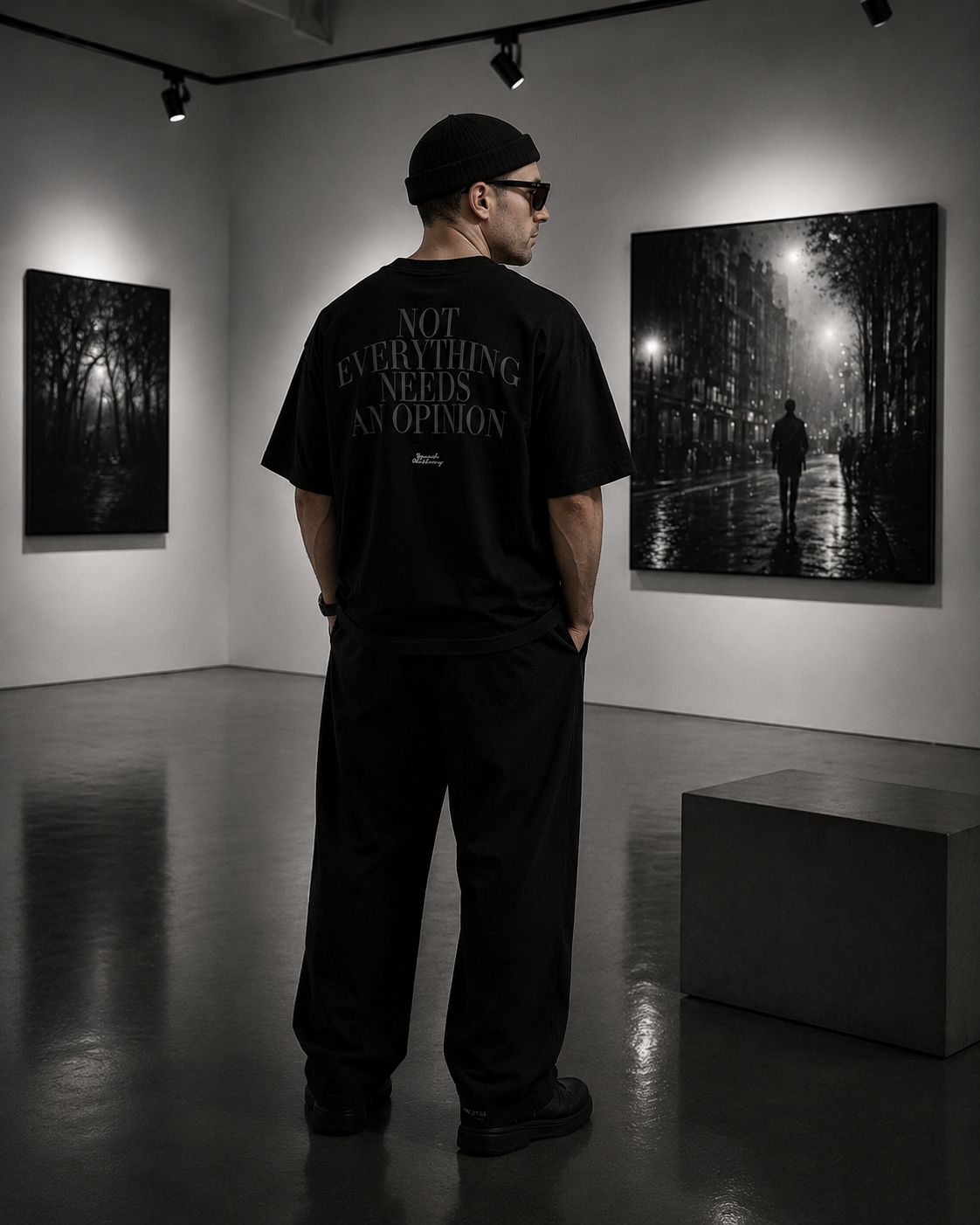 NO OPINION TEE heavyweight oversized T-shirt by SPEECH CLOTHING