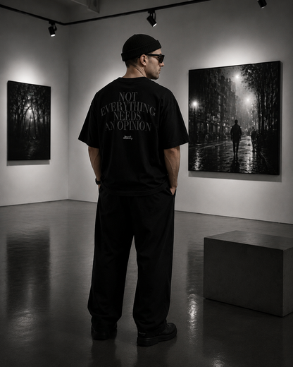 NO OPINION TEE heavyweight oversized T-shirt by SPEECH CLOTHING