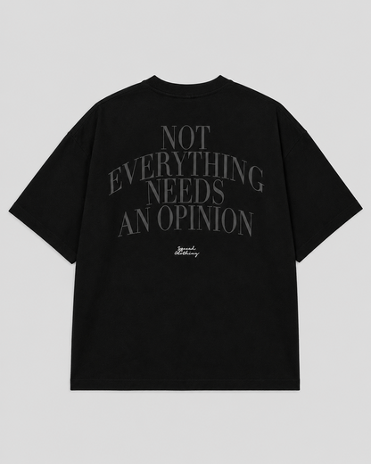 NO OPINION TEE heavyweight oversized T-shirt by SPEECH CLOTHING