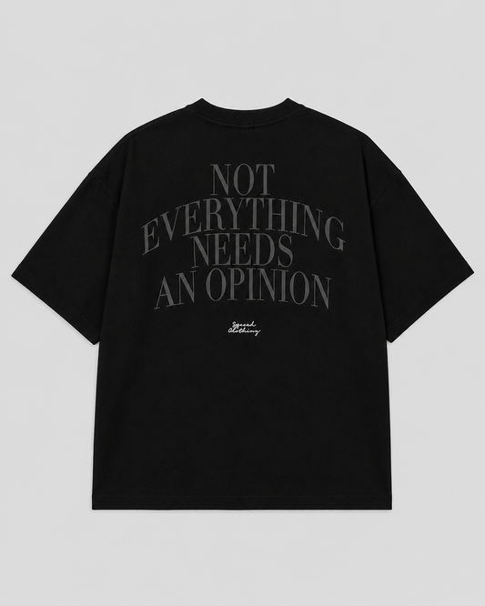 NO OPINION TEE heavyweight oversized T-shirt by SPEECH CLOTHING
