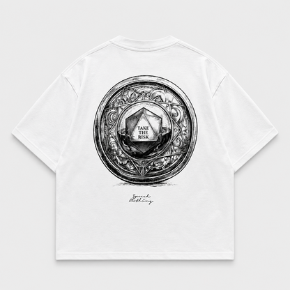A RISK A DAY heavyweight oversized T-shirt by SPEECH CLOTHING