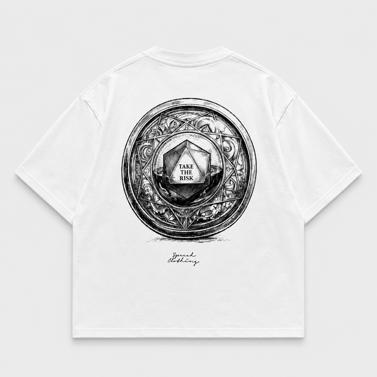 A RISK A DAY heavyweight oversized T-shirt by SPEECH CLOTHING