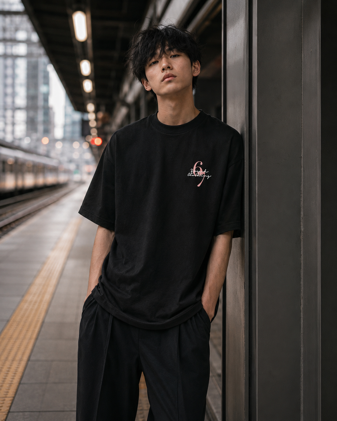 HAND SIGNALS 6/7 heavyweight oversized T-shirt by SPEECH CLOTHING