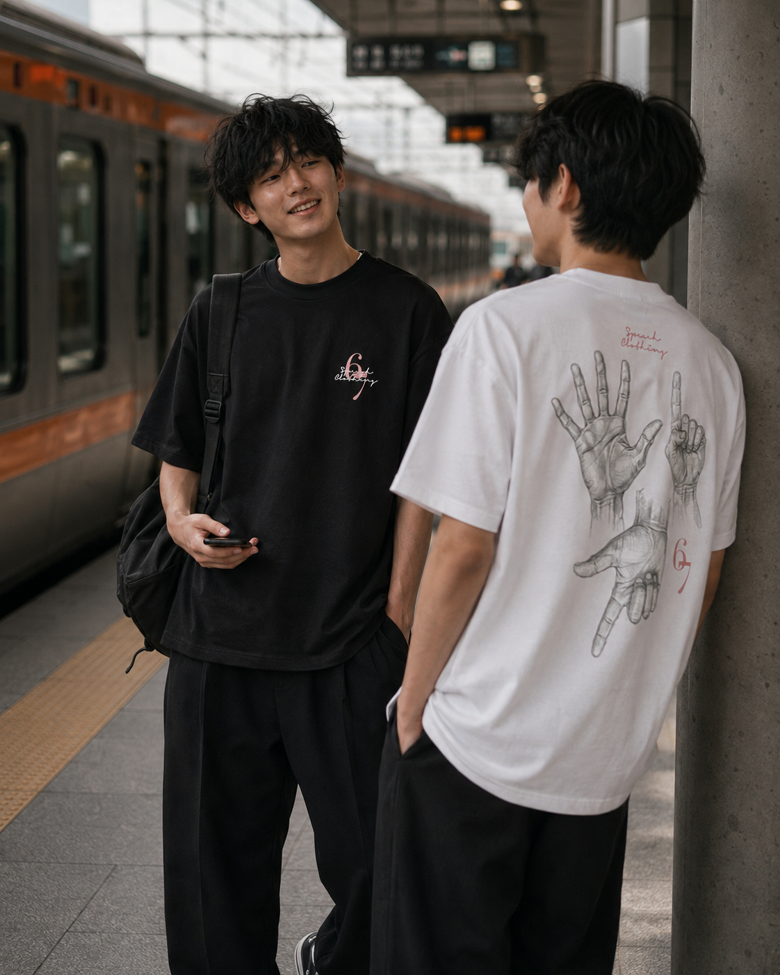 HAND SIGNALS 6/7 heavyweight oversized T-shirt by SPEECH CLOTHING