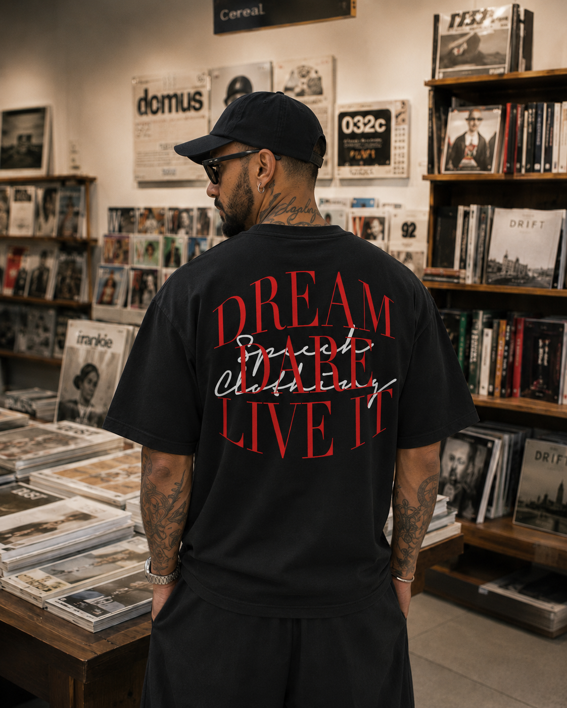LIVE IT heavyweight oversized T-shirt by SPEECH CLOTHING