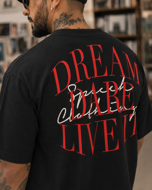 LIVE IT heavyweight oversized T-shirt by SPEECH CLOTHING