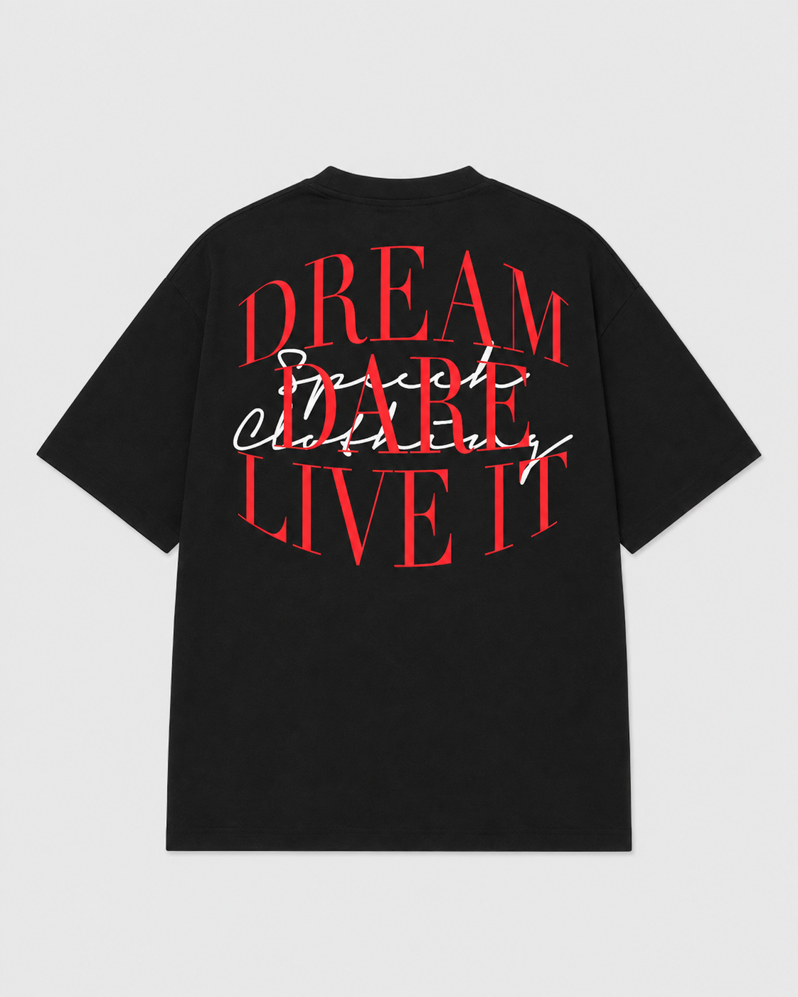 LIVE IT heavyweight oversized T-shirt by SPEECH CLOTHING
