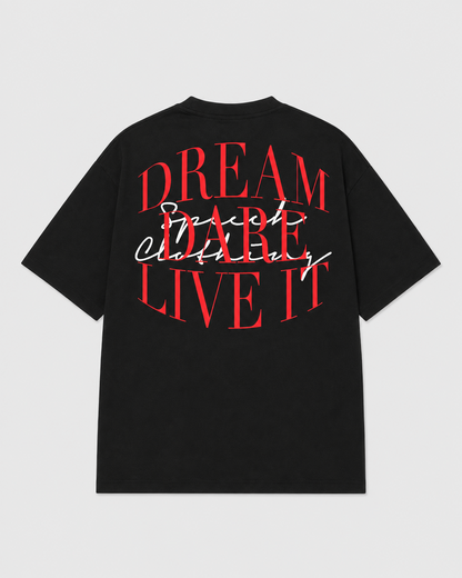 LIVE IT heavyweight oversized T-shirt by SPEECH CLOTHING