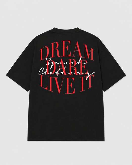 LIVE IT heavyweight oversized T-shirt by SPEECH CLOTHING